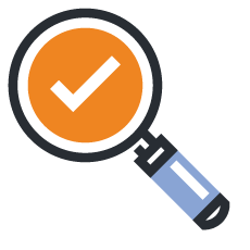 magnifying glass icon showing iPark Glasgow FAQs
